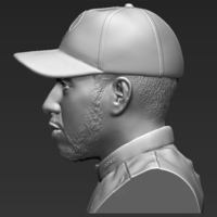 Lewis Hamilton bust 3D printing ready stl obj - Thumbnail 4