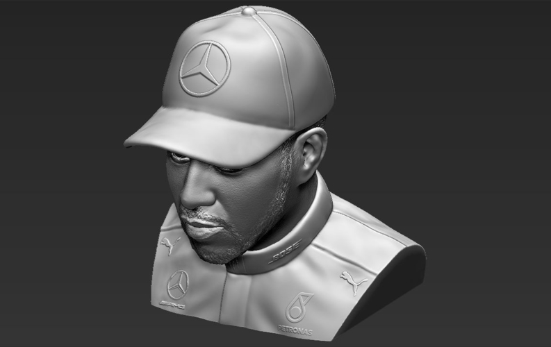 Lewis Hamilton bust 3D printing ready stl obj 3D Print 232515