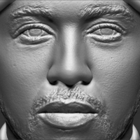 Lewis Hamilton bust 3D printing ready stl obj - Thumbnail 10
