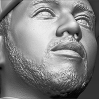 Lewis Hamilton bust 3D printing ready stl obj - Thumbnail 13