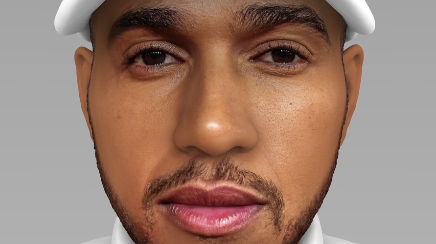 Lewis Hamilton bust ready for full color 3D printing 3D Print 232531