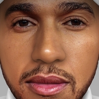 Lewis Hamilton bust ready for full color 3D printing - Thumbnail 9