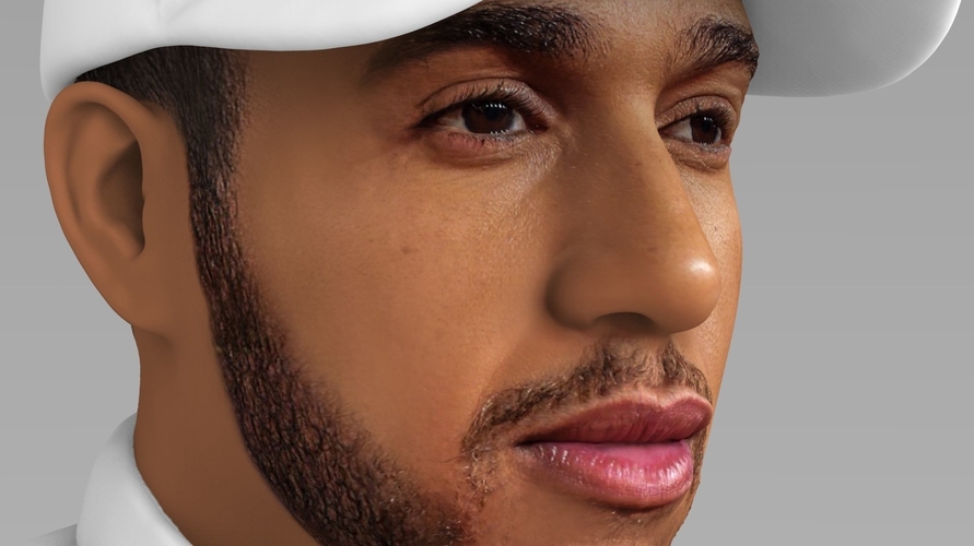 Lewis Hamilton bust ready for full color 3D printing 3D Print 232532