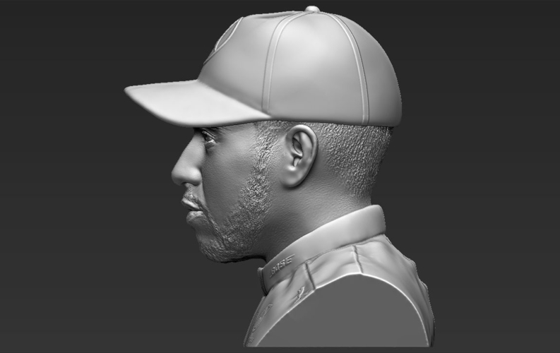 Lewis Hamilton bust ready for full color 3D printing 3D Print 232539