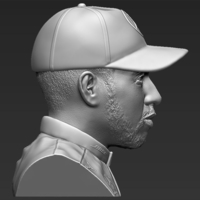Lewis Hamilton bust ready for full color 3D printing - Thumbnail 19