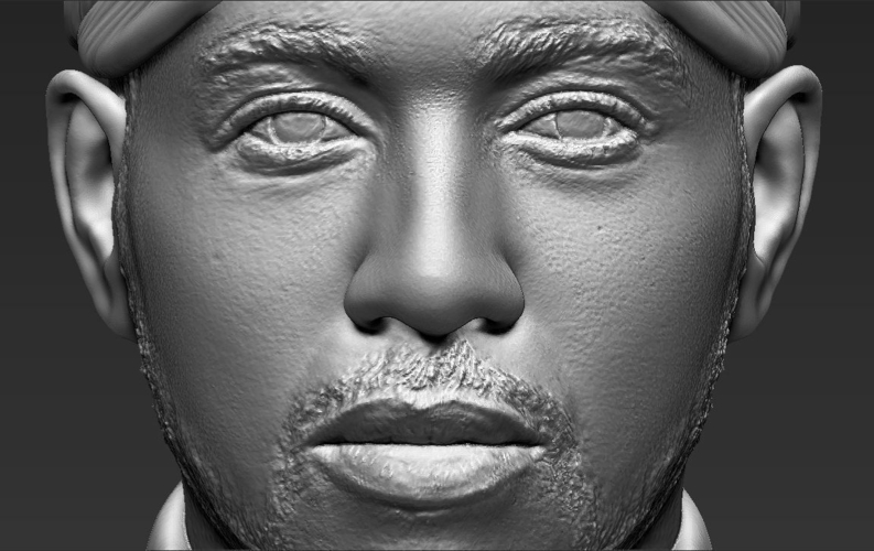 Lewis Hamilton bust ready for full color 3D printing 3D Print 232544