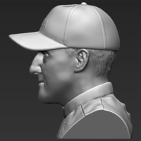 Michael Schumacher bust 3D printing ready stl obj - Thumbnail 3
