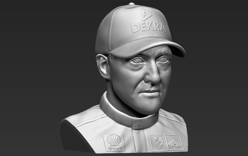 Michael Schumacher bust 3D printing ready stl obj 3D Print 232555