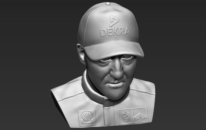Michael Schumacher bust 3D printing ready stl obj 3D Print 232557