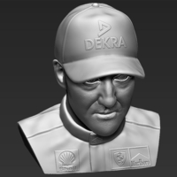 Michael Schumacher bust 3D printing ready stl obj - Thumbnail 8