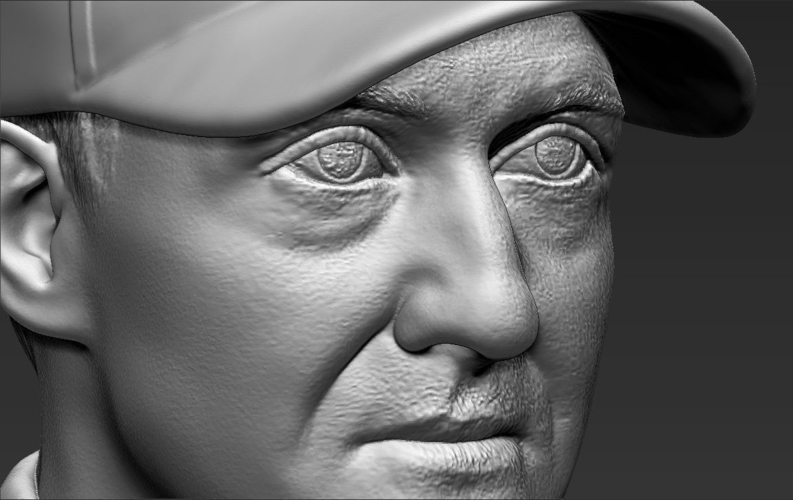 Michael Schumacher bust 3D printing ready stl obj 3D Print 232562