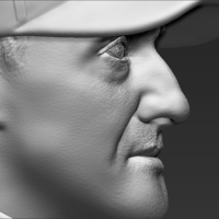 Michael Schumacher bust 3D printing ready stl obj - Thumbnail 16