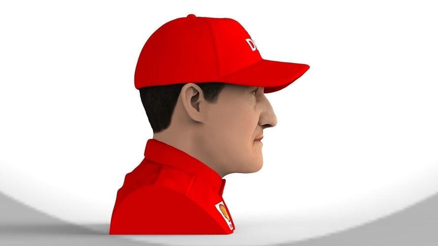 Michael Schumacher bust ready for full color 3D printing 3D Print 232572