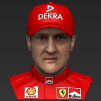Michael Schumacher bust ready for full color 3D printing - Thumbnail 11