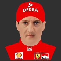 Michael Schumacher bust ready for full color 3D printing - Thumbnail 13
