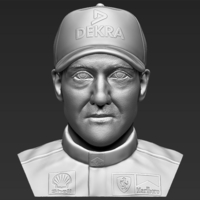Michael Schumacher bust ready for full color 3D printing - Thumbnail 14