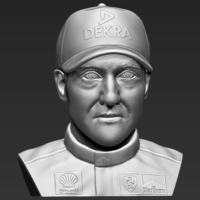 Michael Schumacher bust ready for full color 3D printing - Thumbnail 19