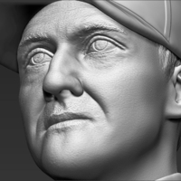 Michael Schumacher bust ready for full color 3D printing - Thumbnail 23