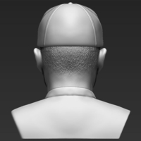 Tiger Woods bust 3D printing ready stl obj - Thumbnail 4