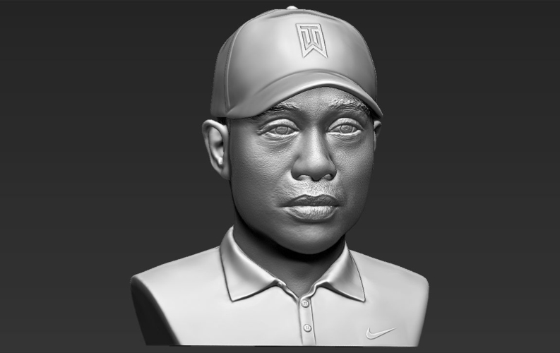 Tiger Woods bust 3D printing ready stl obj 3D Print 232598