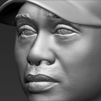 Tiger Woods bust 3D printing ready stl obj - Thumbnail 11
