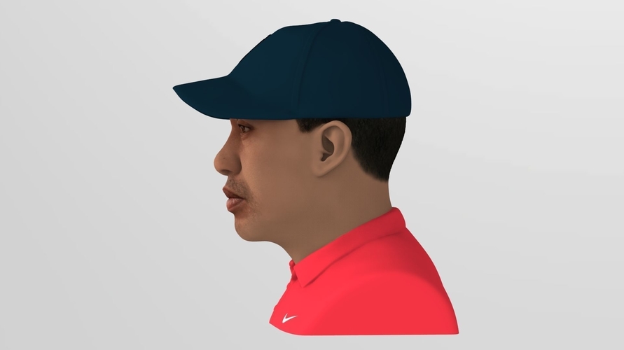 Tiger Woods bust ready for full color 3D printing 3D Print 232610