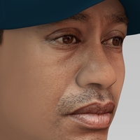 Tiger Woods bust ready for full color 3D printing - Thumbnail 8