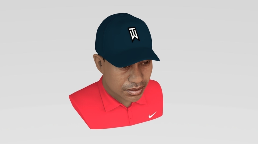 Tiger Woods bust ready for full color 3D printing 3D Print 232616