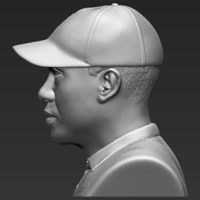 Tiger Woods bust ready for full color 3D printing - Thumbnail 16