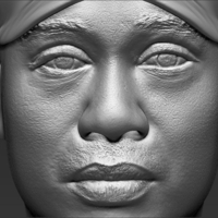 Tiger Woods bust ready for full color 3D printing - Thumbnail 20