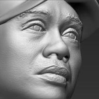 Tiger Woods bust ready for full color 3D printing - Thumbnail 22