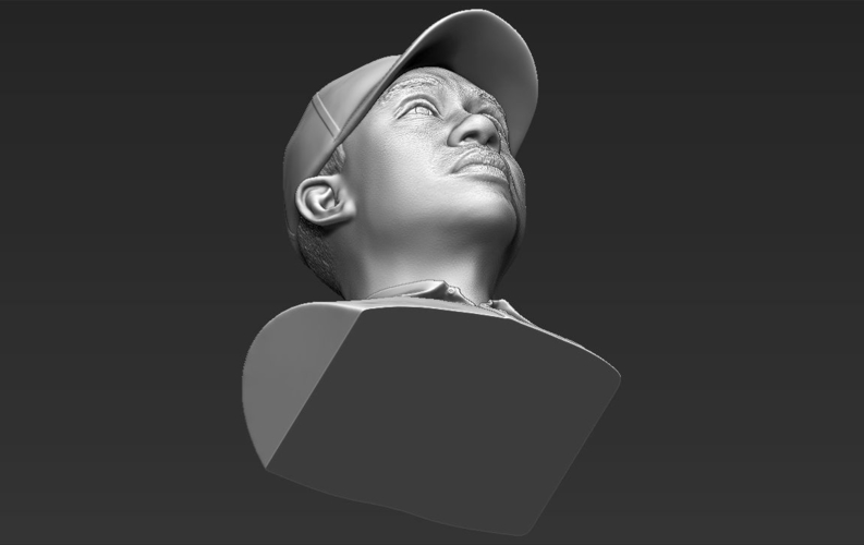 Tiger Woods bust ready for full color 3D printing 3D Print 232631