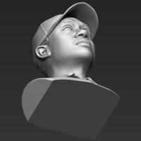 Tiger Woods bust ready for full color 3D printing - Thumbnail 23