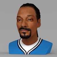 Snoop Dogg bust ready for full color 3D printing - Thumbnail 2