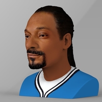 Snoop Dogg bust ready for full color 3D printing - Thumbnail 3