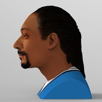 Snoop Dogg bust ready for full color 3D printing - Thumbnail 4