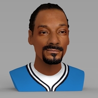 Snoop Dogg bust ready for full color 3D printing - Thumbnail 7