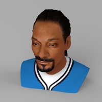 Snoop Dogg bust ready for full color 3D printing - Thumbnail 8