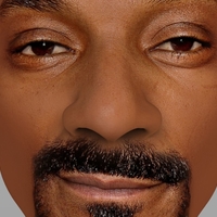 Snoop Dogg bust ready for full color 3D printing - Thumbnail 9