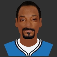 Snoop Dogg bust ready for full color 3D printing - Thumbnail 12