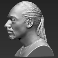 Snoop Dogg bust ready for full color 3D printing - Thumbnail 15