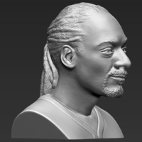 Snoop Dogg bust ready for full color 3D printing - Thumbnail 18