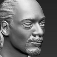 Snoop Dogg bust ready for full color 3D printing - Thumbnail 22