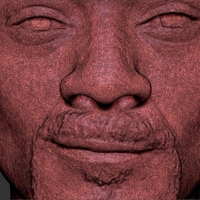 Snoop Dogg bust ready for full color 3D printing - Thumbnail 24