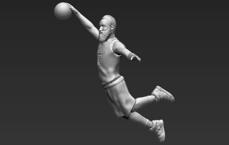 James Harden 3D printing ready stl obj