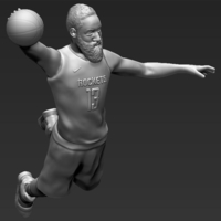 James Harden 3D printing ready stl obj - Thumbnail 10