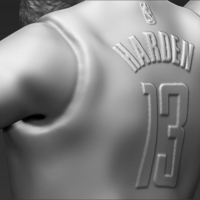 James Harden 3D printing ready stl obj - Thumbnail 17