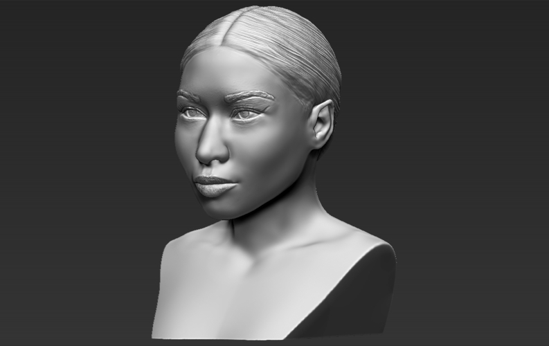 Nicki Minaj bust 3D printing ready stl obj 3D Print 232685