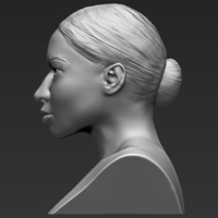 Nicki Minaj bust 3D printing ready stl obj - Thumbnail 4