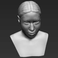 Nicki Minaj bust 3D printing ready stl obj - Thumbnail 8